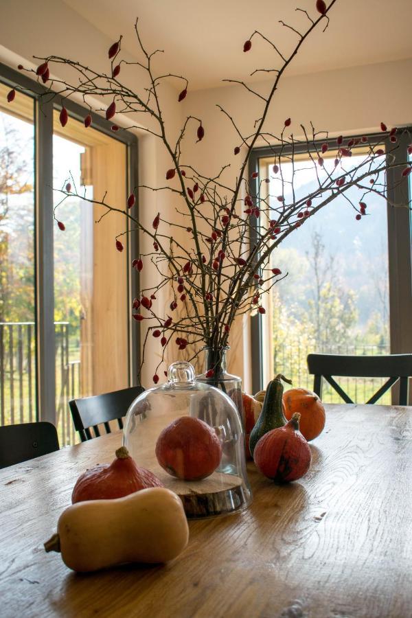 Modern Alpine Monsalbius Chalet Baske Ostarije Dış mekan fotoğraf
